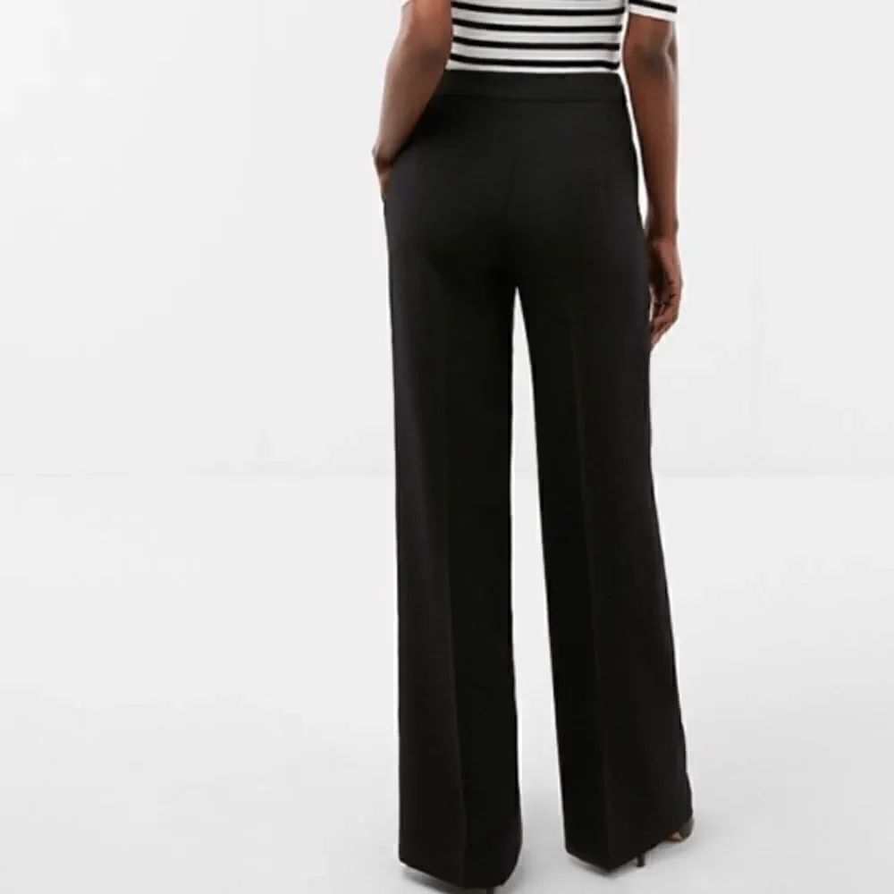 Cache Black Extra Wide Flare Leg Pants